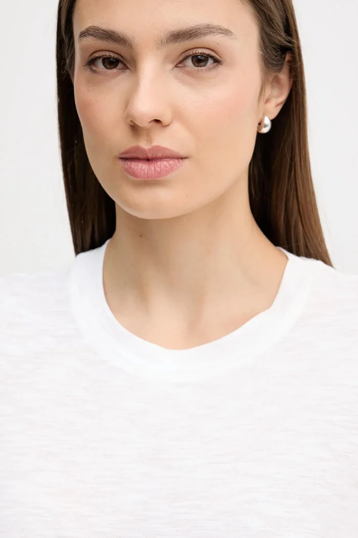 Sisley тениска basic дамска с модал бежова 3TNHL108D