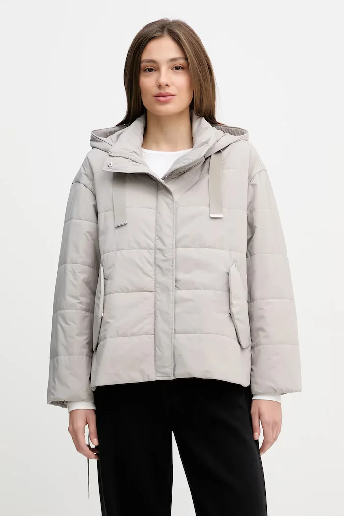 Sisley Яке в сиво преходен модел с уголемена кройка 2SB4LN06O