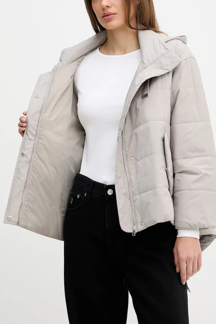 Sisley Яке в сиво преходен модел с уголемена кройка 2SB4LN06O