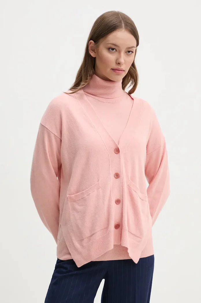 Sisley Жилетка с кашмир в оранжево от лека материя 102HM601Z