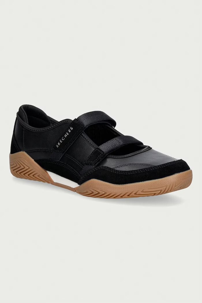Skechers балеринки от кожа ZINGER EVO-ZEN DAZE черни 190167
