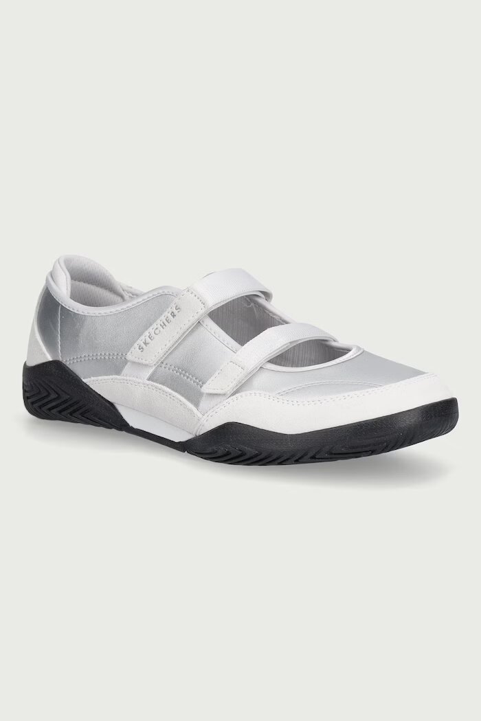 Skechers балеринки от кожа ZINGER EVO-ZEN DAZE сиви 190167