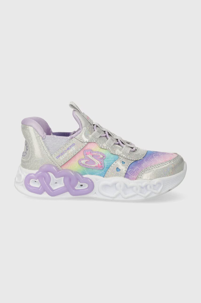 Skechers Детски маратонки INFINITE HEART LIGHTS ETERNAL SHIMMER