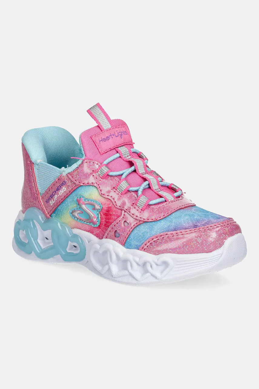 Skechers Детски маратонки INFINITE HEART LIGHTS ETERNAL SHIMMER
