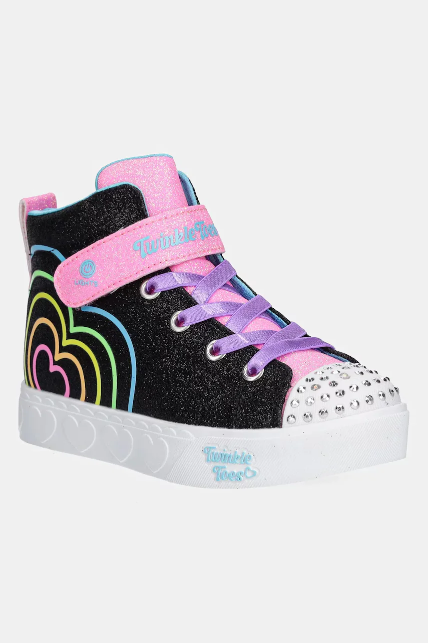 Skechers Детски високи кецове HEART STEPS - HEART GLOW