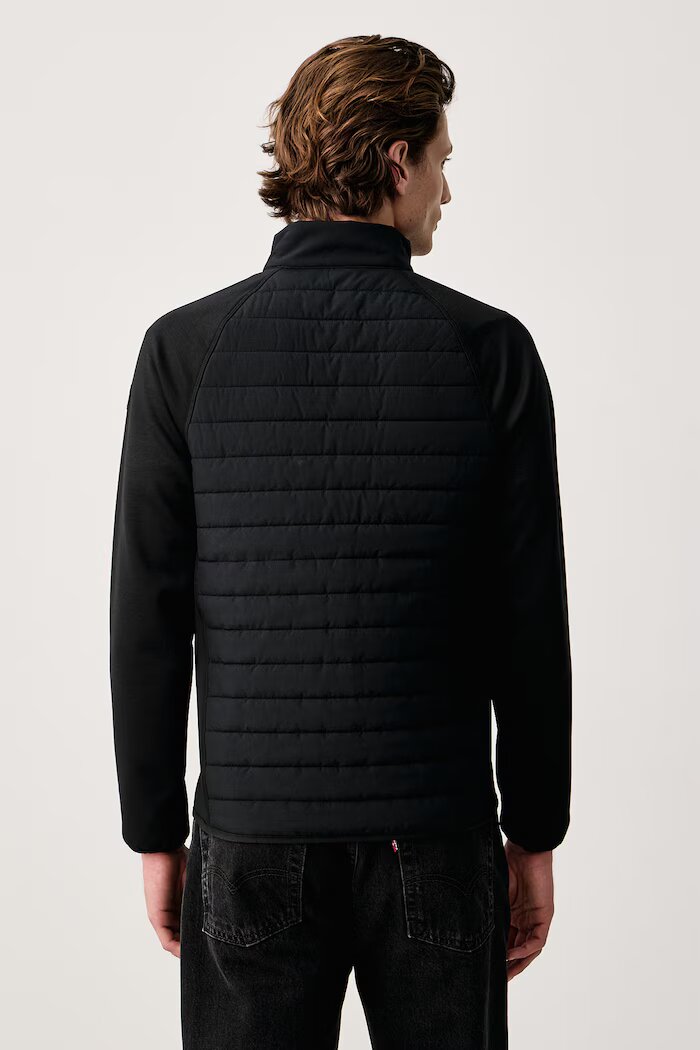 Skechers преходно яке мъжко HOODLESS HOODIE HYBRID JACKET черно JA141