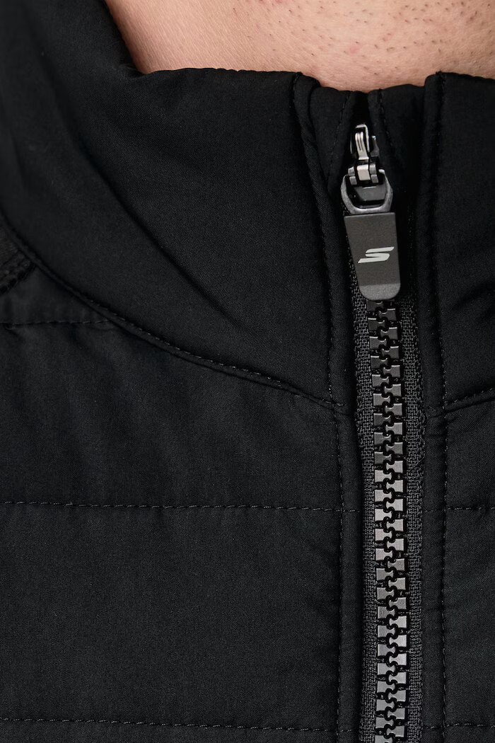 Skechers преходно яке мъжко HOODLESS HOODIE HYBRID JACKET черно JA141