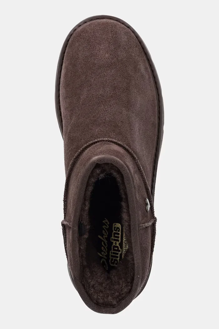 Skechers Велурени апрески KEEPSAKES COZY - COZY MINI в кафяво 167848