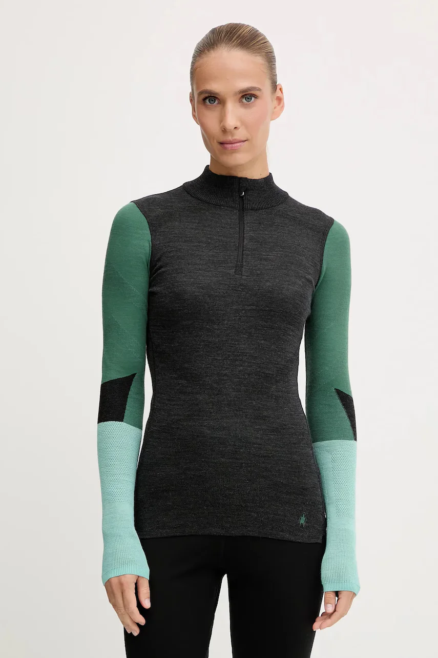 Smartwool Функционална блуза с дълги ръкави Intraknit Thermal Merino Base Layer Colorblock