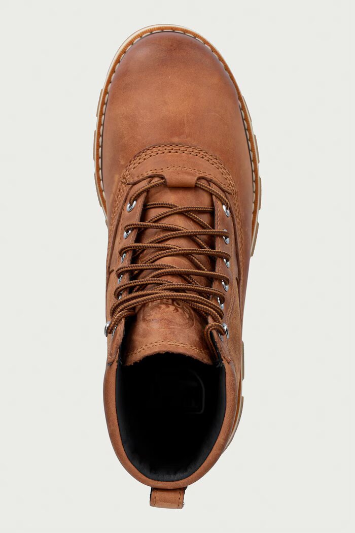 Sorel туристически обувки мъжки от кожа LARK-47 BOOT WP кафяви 2181301242