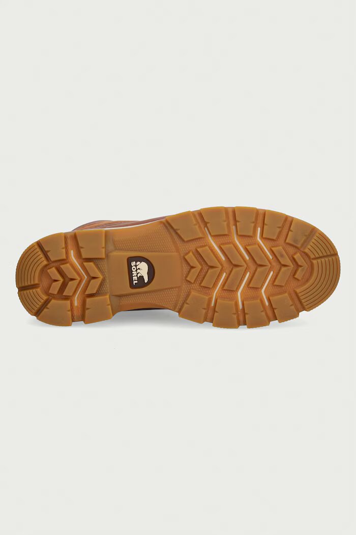 Sorel туристически обувки мъжки от кожа LARK-47 BOOT WP кафяви 2181301242