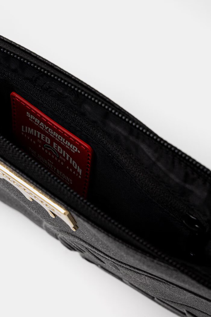 Sprayground чанта през рамо от имитация на кожа черна 910B9044NSZ