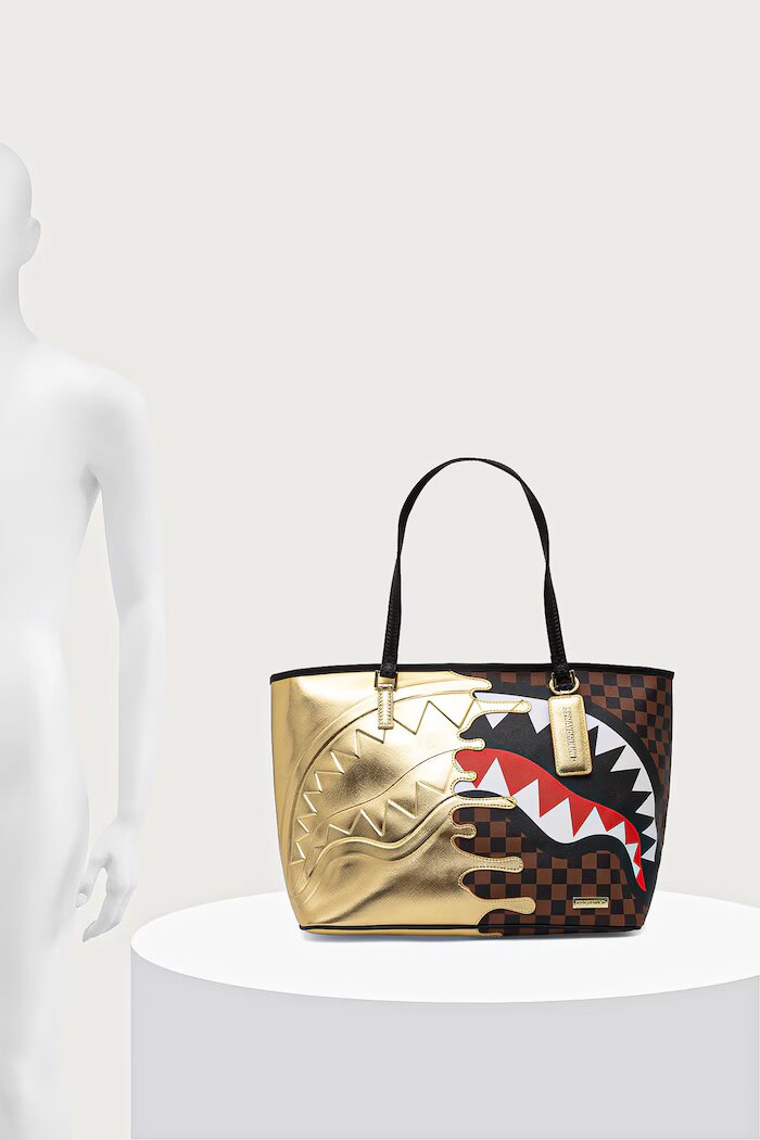Sprayground чанта tote дамска SHARKS IN PARIS кафява 910T9345NSZ