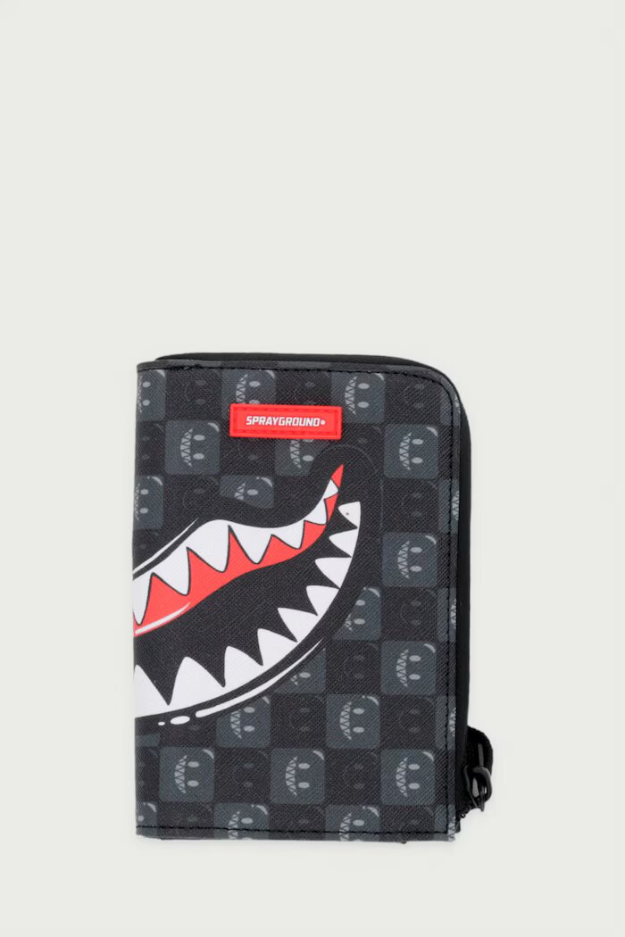 Sprayground портфейл от имитация на кожа SHARKS IN PARIS сив 910W9315NSZ