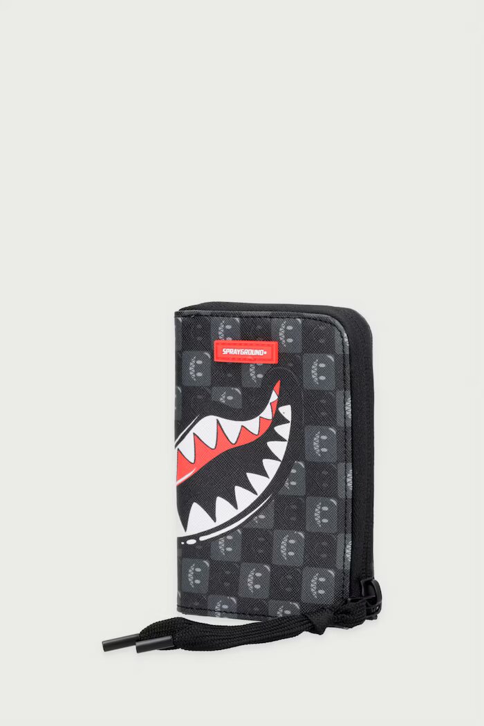 Sprayground портфейл от имитация на кожа SHARKS IN PARIS сив 910W9315NSZ