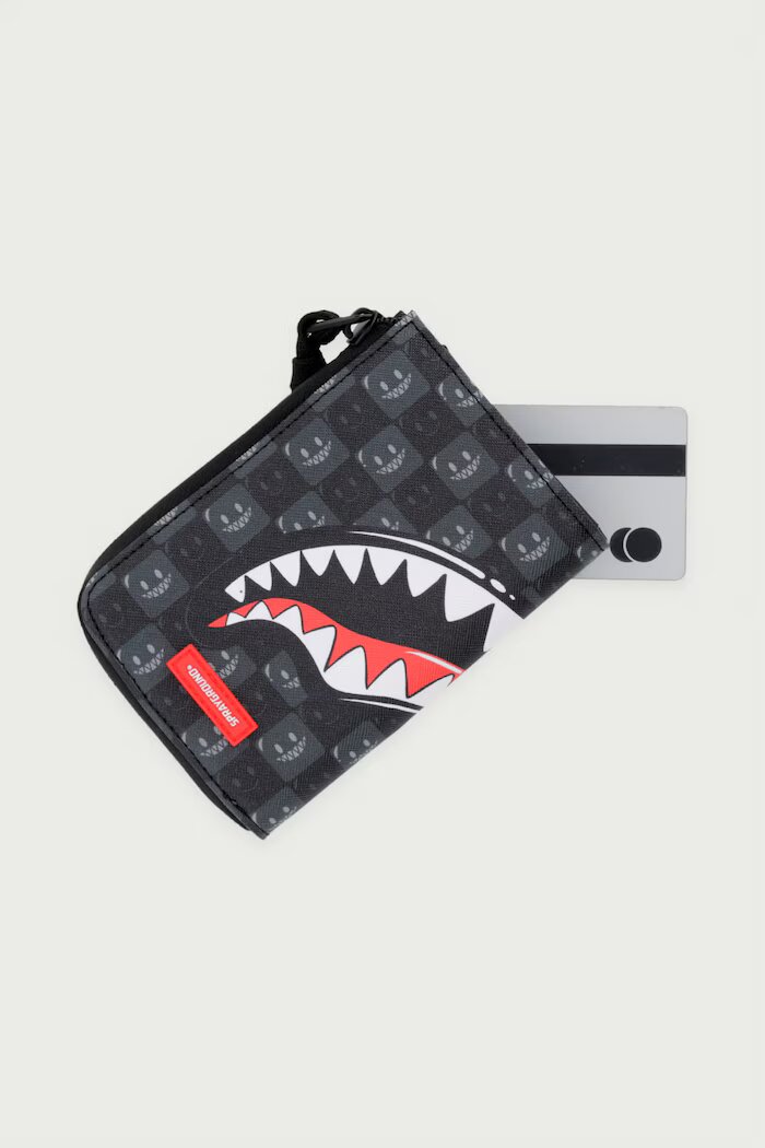 Sprayground портфейл от имитация на кожа SHARKS IN PARIS сив 910W9315NSZ
