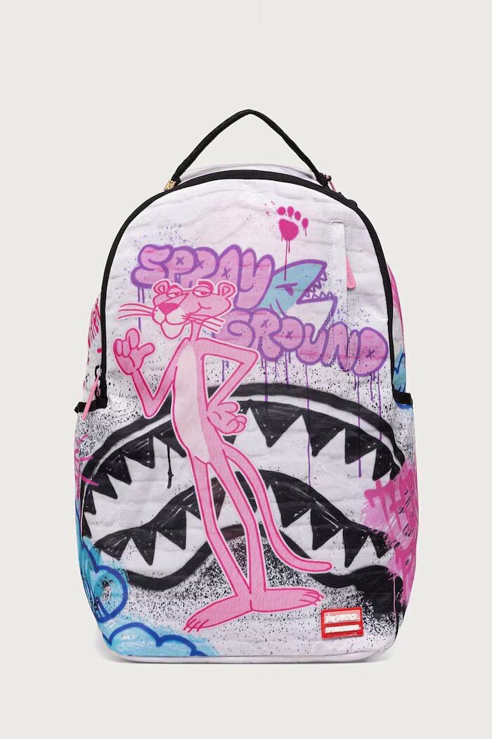 Sprayground раница PINK PANTHER бяла 910B9134NSZ