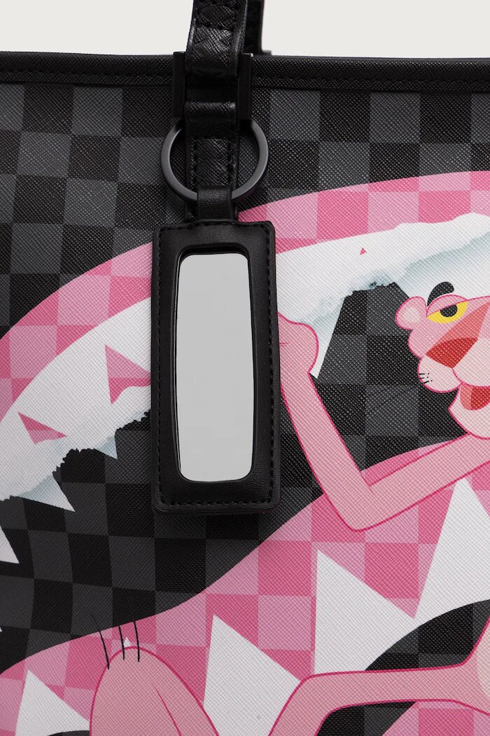 Sprayground шопинг чанта дамска от имитация на кожа PINK PANTHER черна 910T9377NSZ