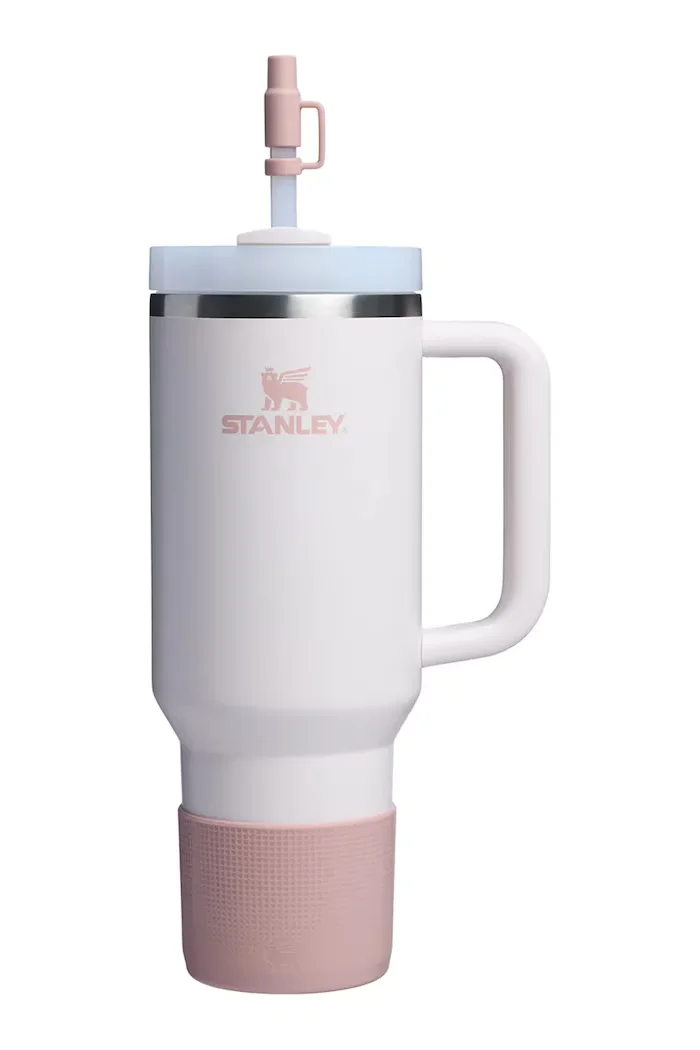Stanley Силиконови аксесоари за чаши Quencher Boot + Straw Topper в розово