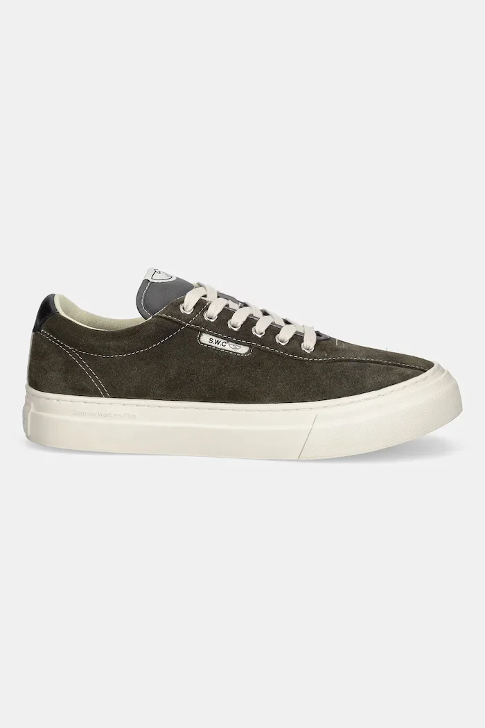 Stepney Workers Club Ниски кецове DELLOW 02 CUP SUEDE в зелено YA21605
