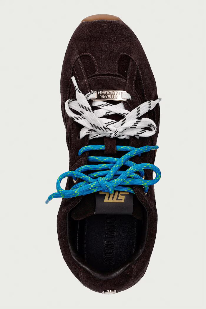 Steve Madden Asiel маратонки дамски от велур кафяви 11005159