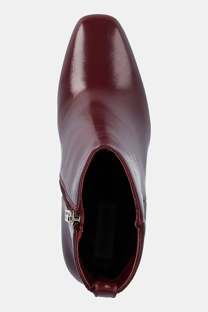 Steve Madden Боти Adelisa в бордо с дебел ток 11002626