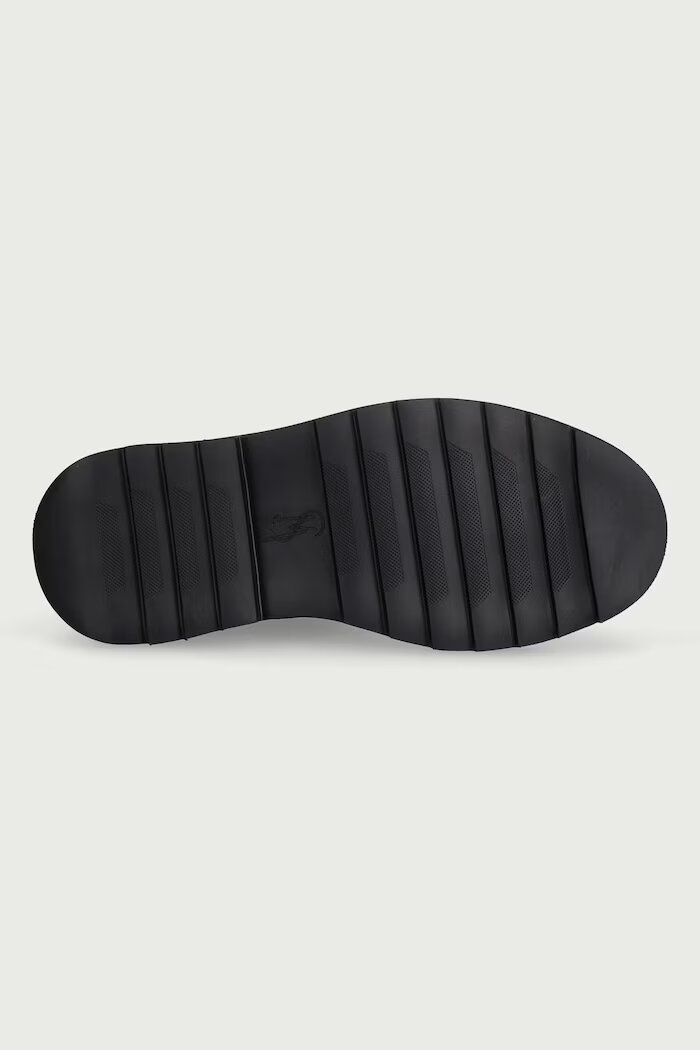 Steve Madden боти челси мъжки от велур Rockland черни 12001018