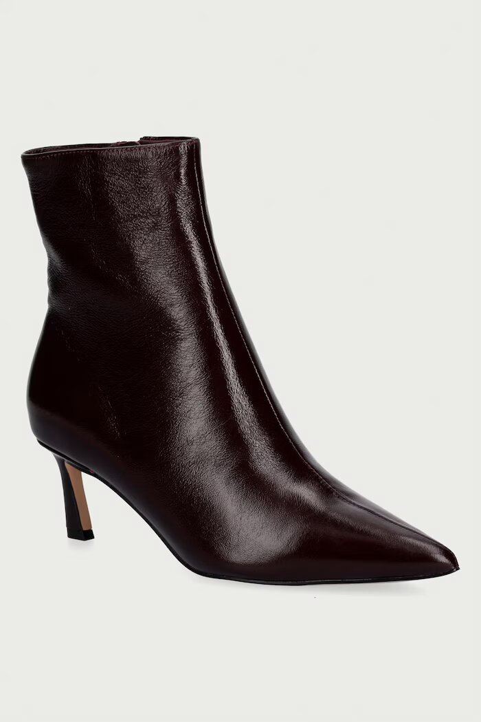 Steve Madden боти дамски от кожа Lulah бордо 11003282