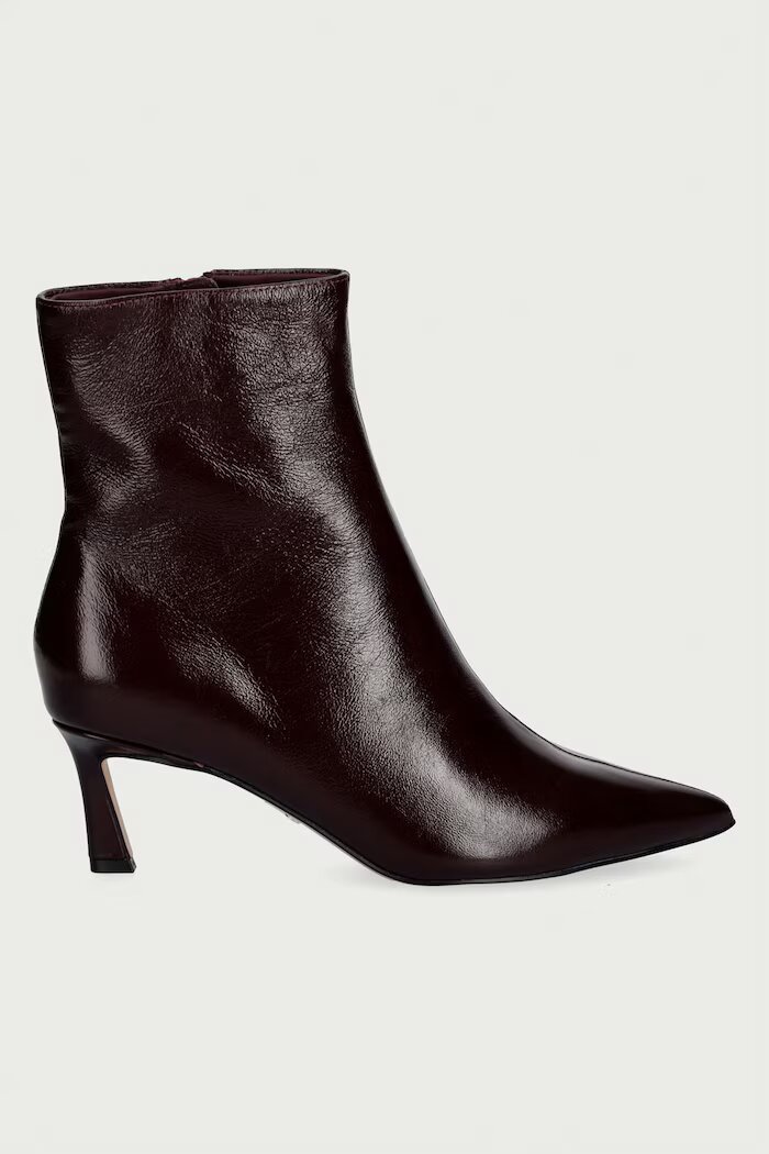 Steve Madden боти дамски от кожа Lulah бордо 11003282