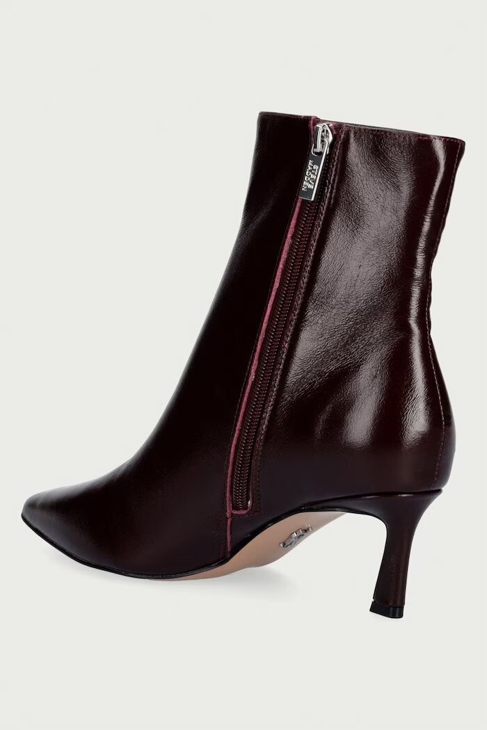 Steve Madden боти дамски от кожа Lulah бордо 11003282