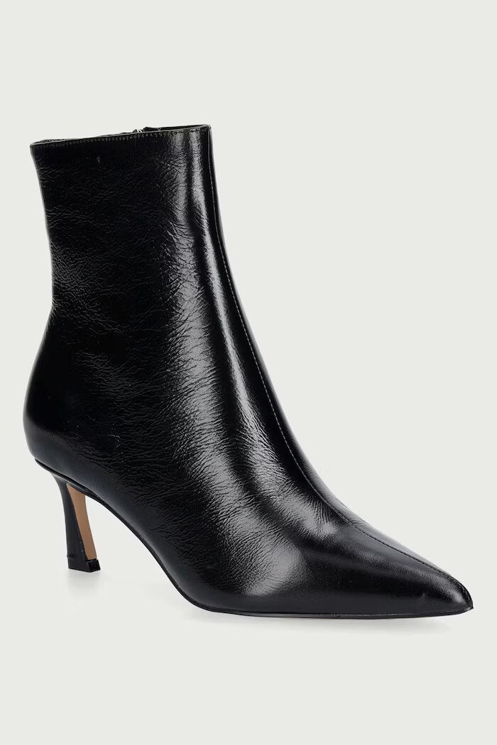 Steve Madden боти дамски от кожа Lulah черни 11003282