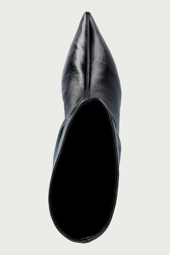 Steve Madden боти дамски от кожа Lytton черни 11005183