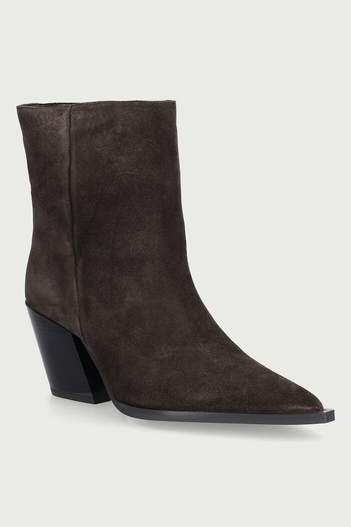 Steve Madden боти дамски от велур Melle кафяви 11005650