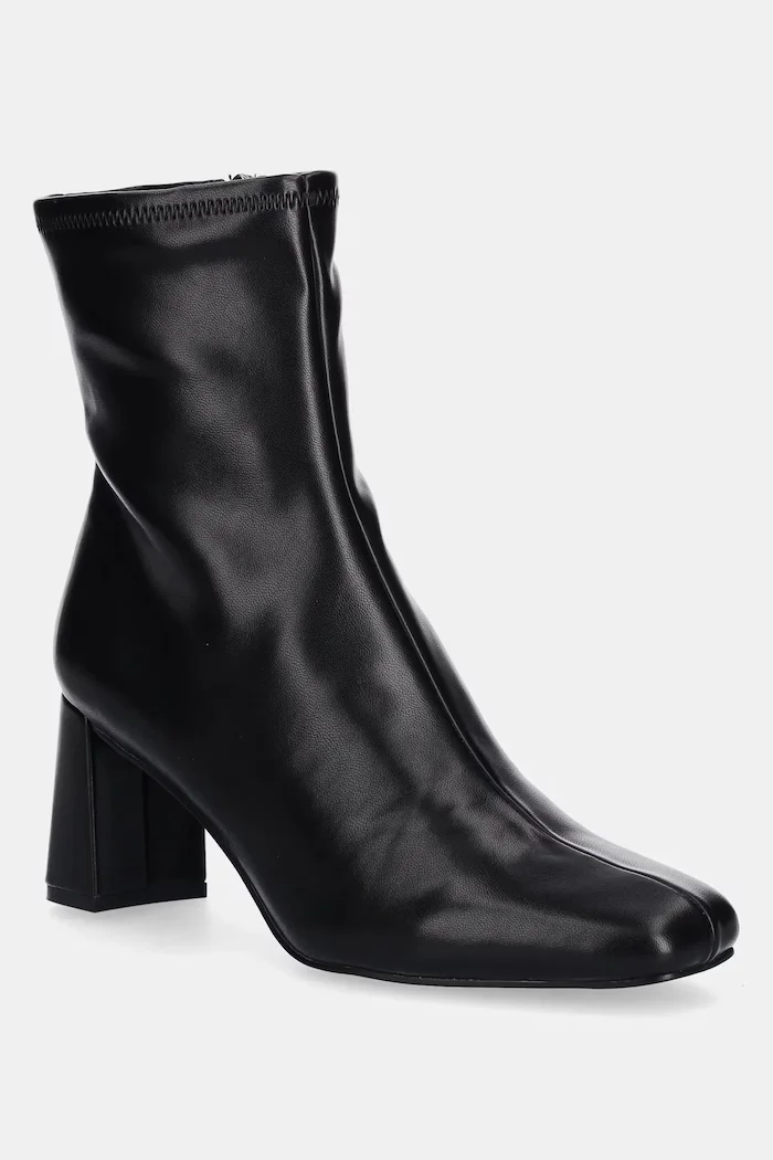 Steve Madden Боти Hurst в черно с дебел ток 11003498