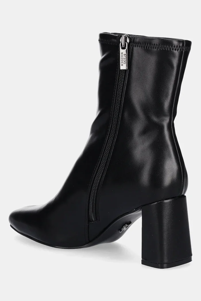 Steve Madden Боти Hurst в черно с дебел ток 11003498