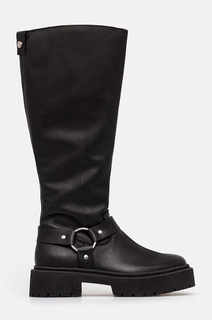 Steve Madden Ботуши Glimmer в черно с равна подметка с лека изолация SM11003331