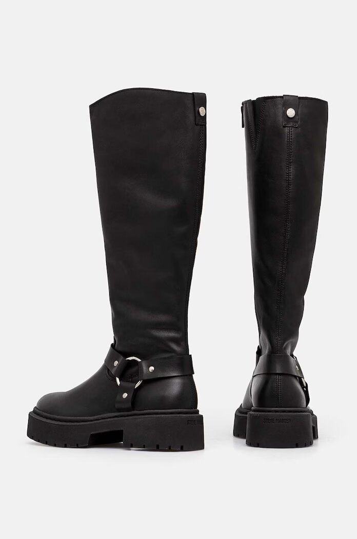 Steve Madden Ботуши Glimmer в черно с равна подметка с лека изолация SM11003331