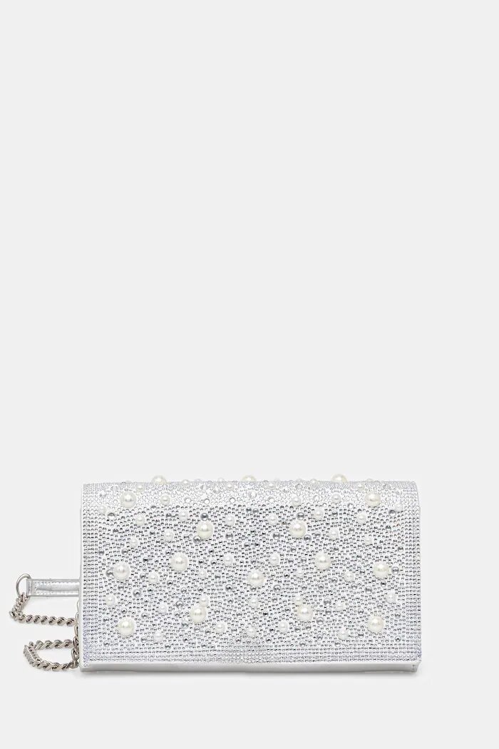 Steve Madden чанта crossbody дамска Beforever сребърна SM13002319