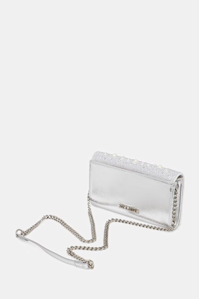 Steve Madden чанта crossbody дамска Beforever сребърна SM13002319