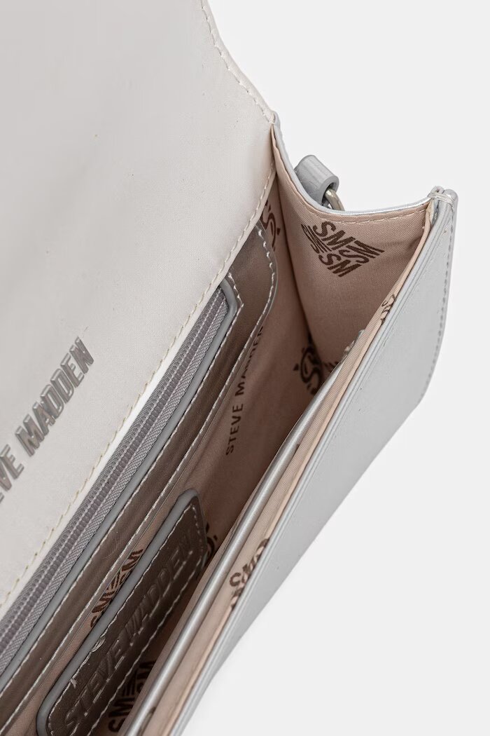 Steve Madden чанта crossbody дамска Beforever сребърна SM13002319