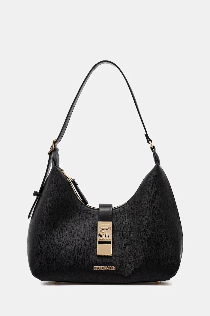 Steve Madden чанта тип хобо дамска от имитация на кожа Bovie черна SM13001510