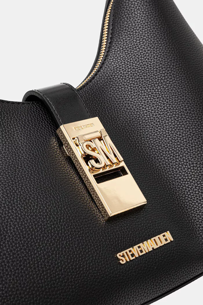 Steve Madden чанта тип хобо дамска от имитация на кожа Bovie черна SM13001510