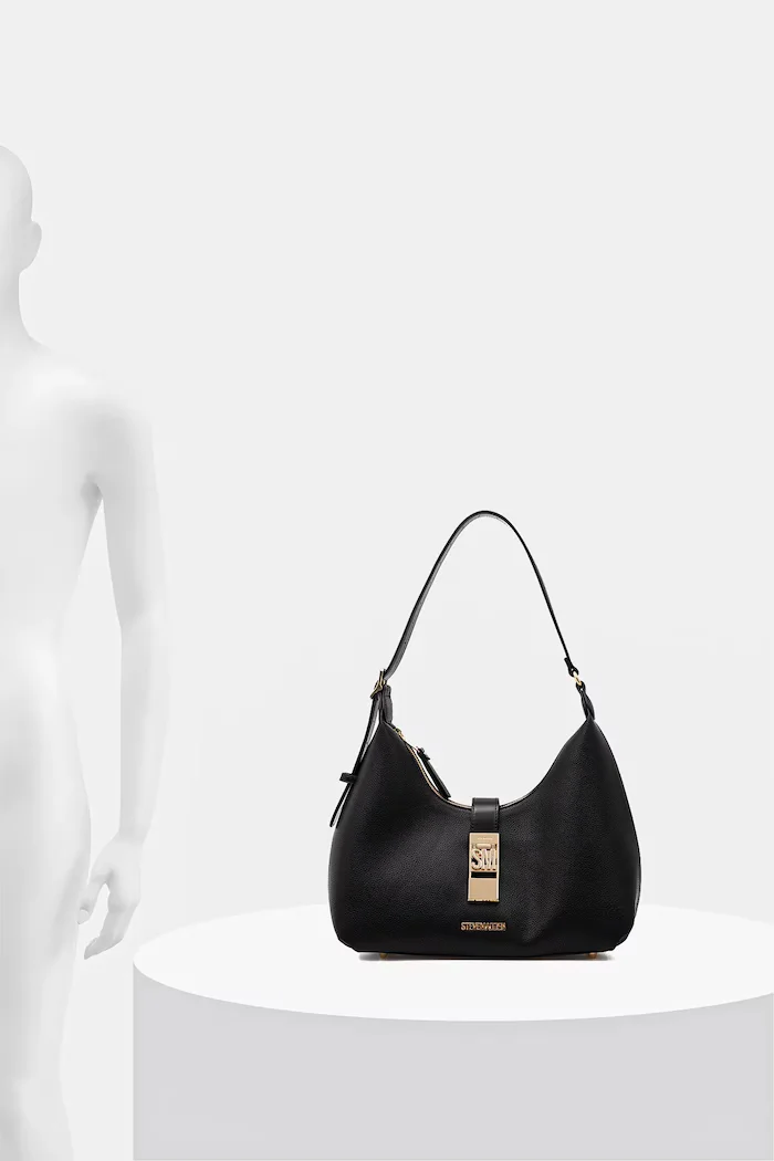 Steve Madden чанта тип хобо дамска от имитация на кожа Bovie черна SM13001510