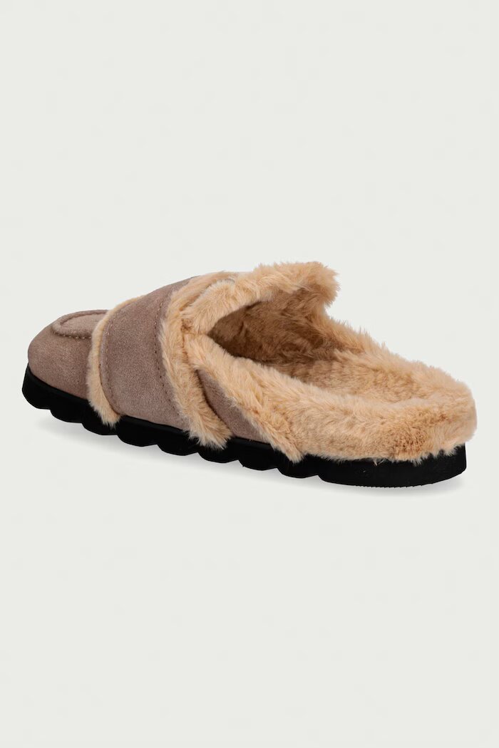 Steve Madden чехли дамски от велур Bomb-SM бежови 11006024