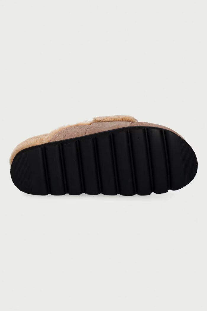 Steve Madden чехли дамски от велур Bomb-SM бежови 11006024