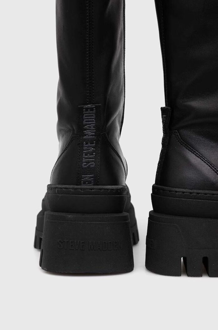 Steve Madden Кожени ботуши Carina в черно с платформа SM11002682