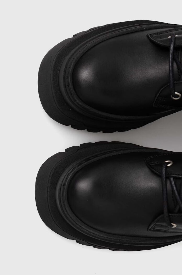 Steve Madden Кожени ботуши Carina в черно с платформа SM11002682