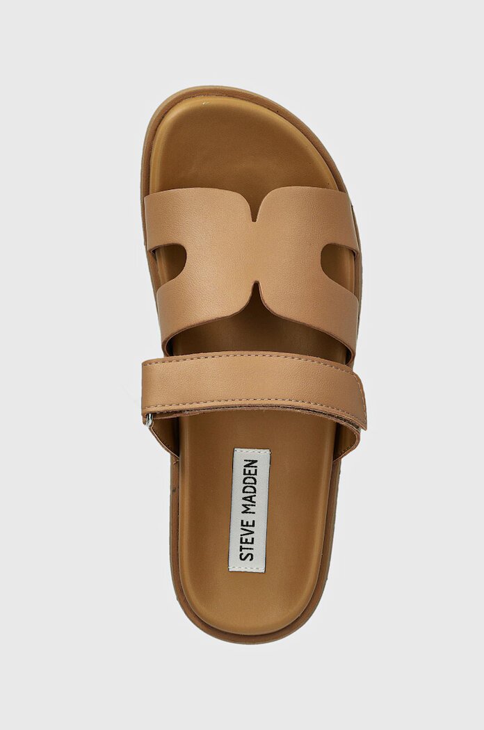 Steve Madden Кожени чехли в кафяво