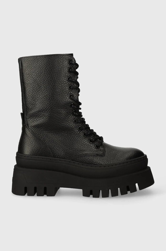 Steve Madden Кожени кубинки Coast в черно с платформа SM11002681