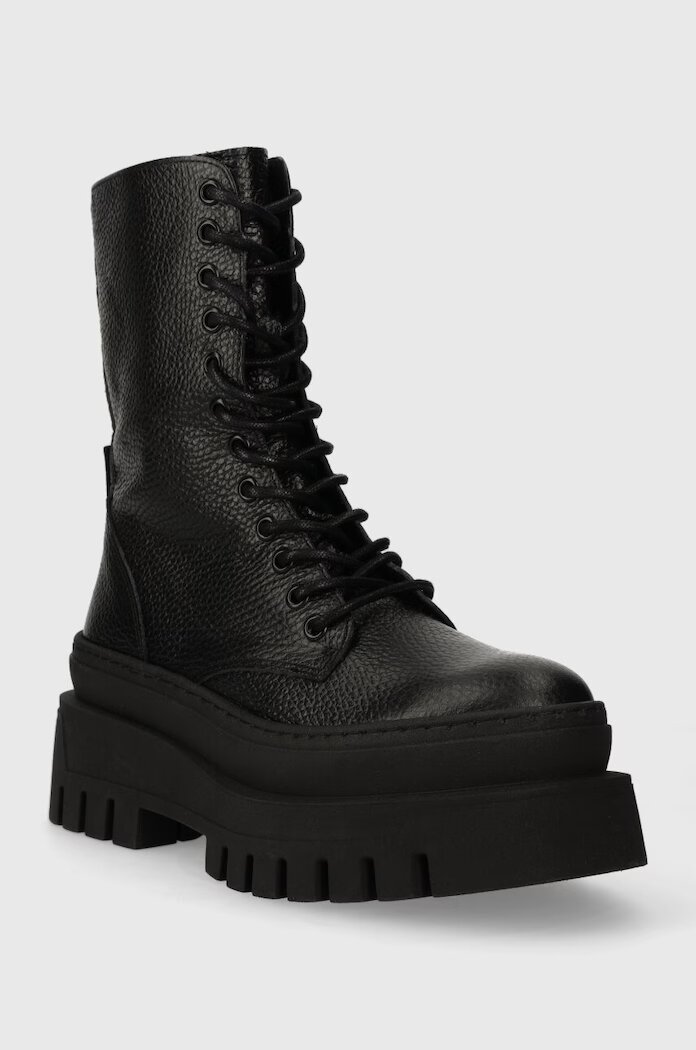 Steve Madden Кожени кубинки Coast в черно с платформа SM11002681